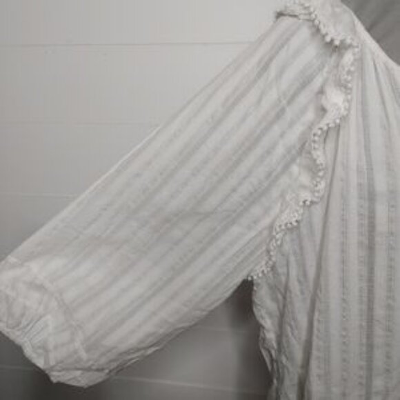 HESTER & Orchard Boho Cotton Blouse Size 2X - Picture 4 of 5
